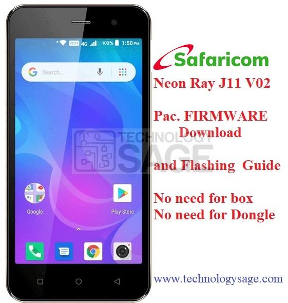 Safaricom Neon Ray J11 Pac. Firmware Download and Flashing Free